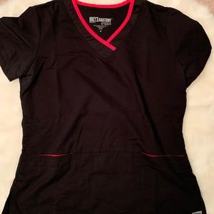 Pink and black Greys anatomy top